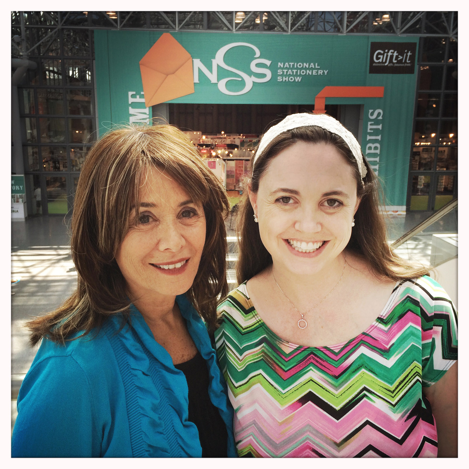 Vivian Greene and Cherish Flieder at the National Stationery Show in New York